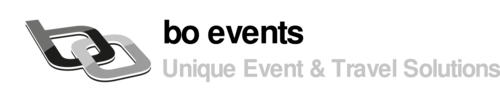 Logo: bo events - Unique Event & Travel Solutions